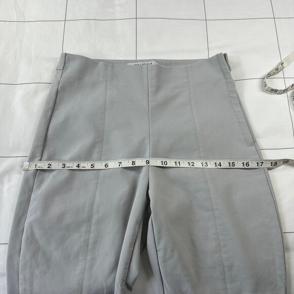 MM LaFleur Pants Womens 6 Gray Marais Everstretch Quartz Side Zip Crop Cigarette - Picture 10 of 14